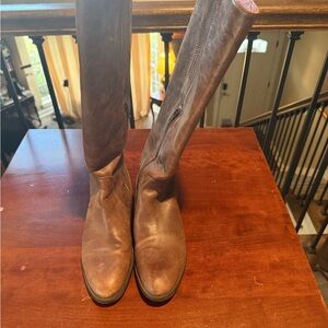 J. Crew Women's Over-the-Knee Leather Boots in Brown